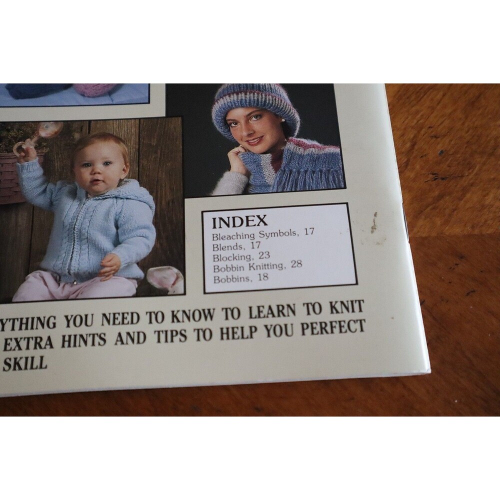 THE ALL NEW TEACH YOURSELF TO KNIT Evie Rosen Leisure Arts Booklet #623 Vintage - Picture 4 of 8